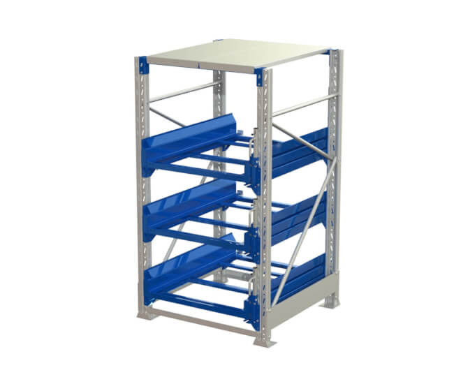 Heavy duty pallet pull-out rack