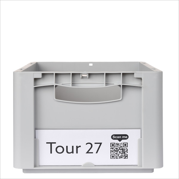 Soft pockets for plastic boxes