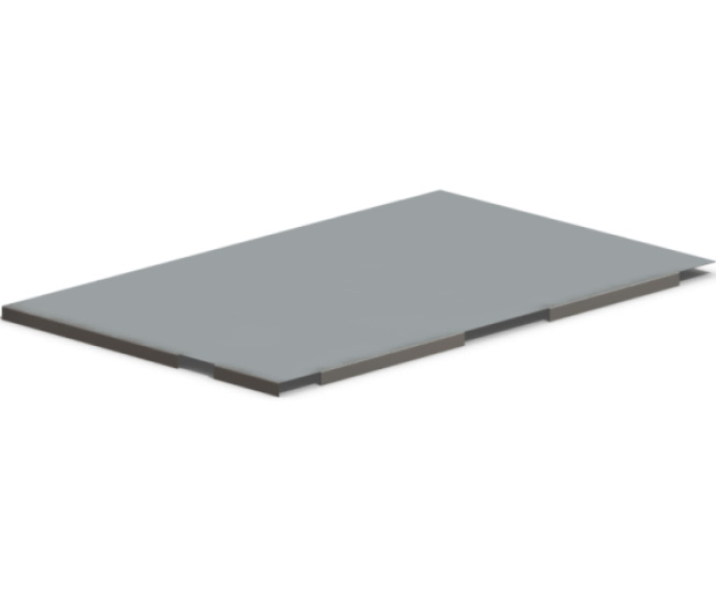 Steel shelf panel for pull-out unit