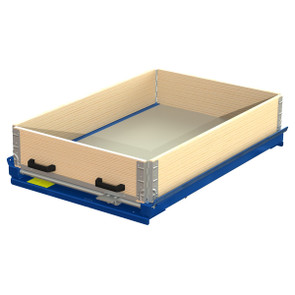 Steel bottom with foot pedal, handle and collar frame