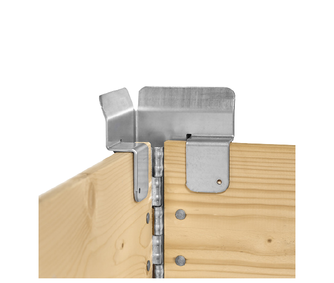 Metal stacking corners 