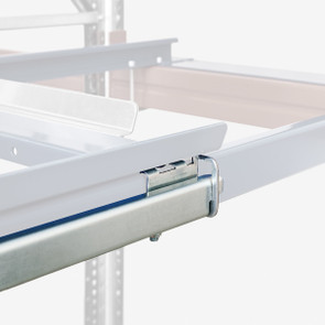 Locking in extended position for pull-out units