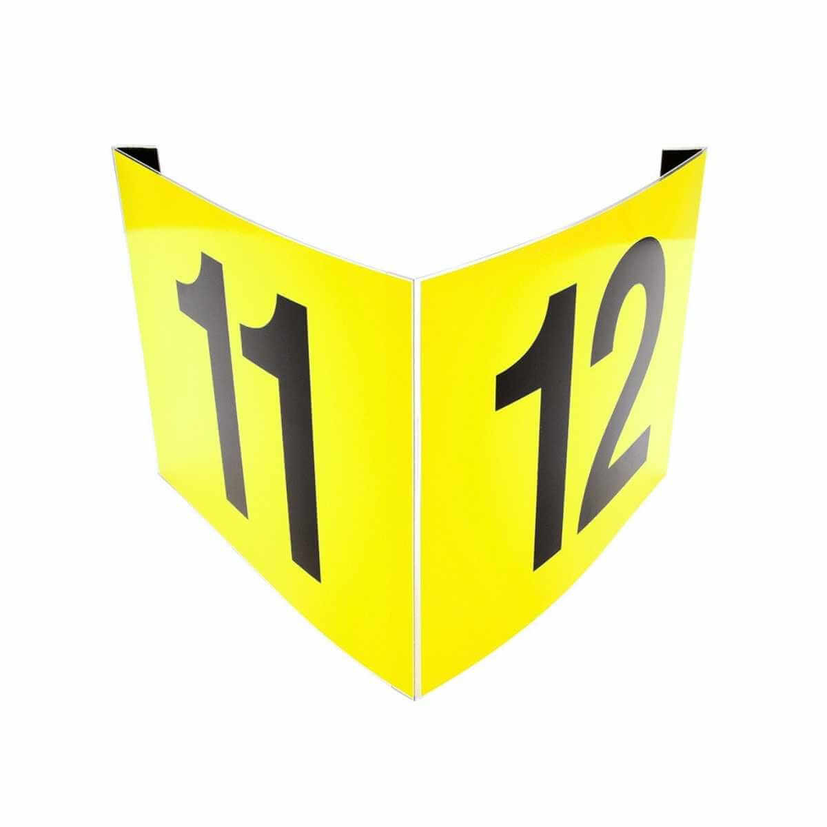 Angled sign