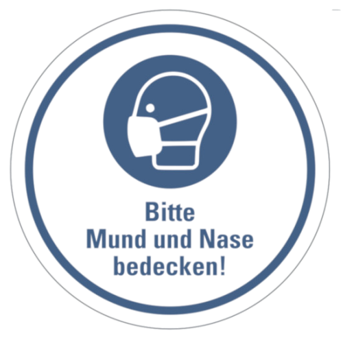 Bodenmarkierung „Abstand"