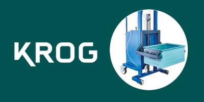 Elektrokleinstapler HR500 mit Klemmhalterung für Schäfer Stapelkästen