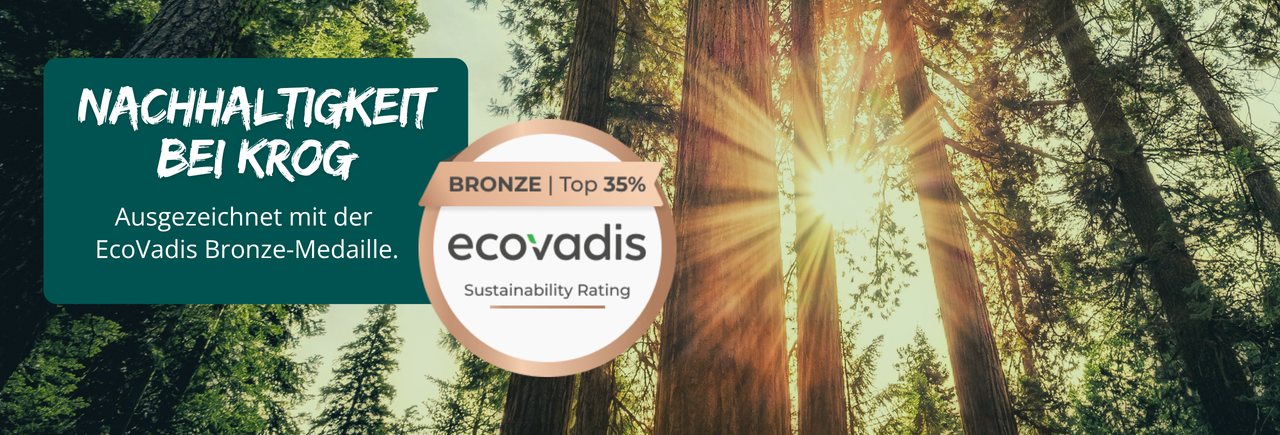 EcoVadis Bronze-Medaille für KROG