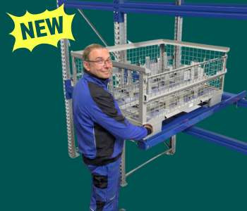 Neu im Sortiment: Traversen- und Bodenauszüge für Gitterboxen