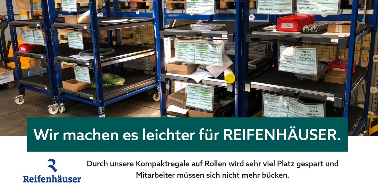 KROG Kompaktregale im Einsatz bei Reifenhäuser