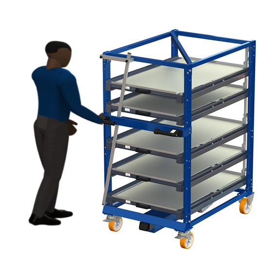 Compact pull out rack - electrical